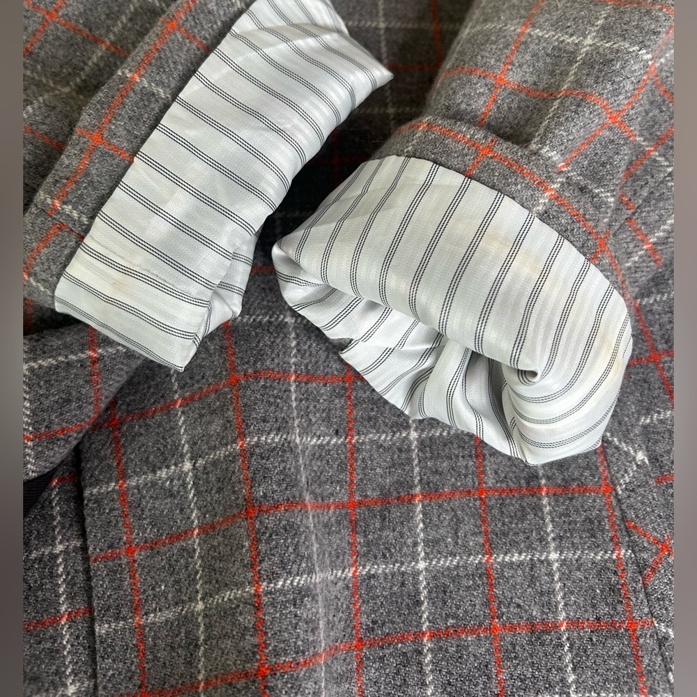 RAG & BONE Cotton Wool Blazer grey plaid size 2 Small - Picture 7 of 16